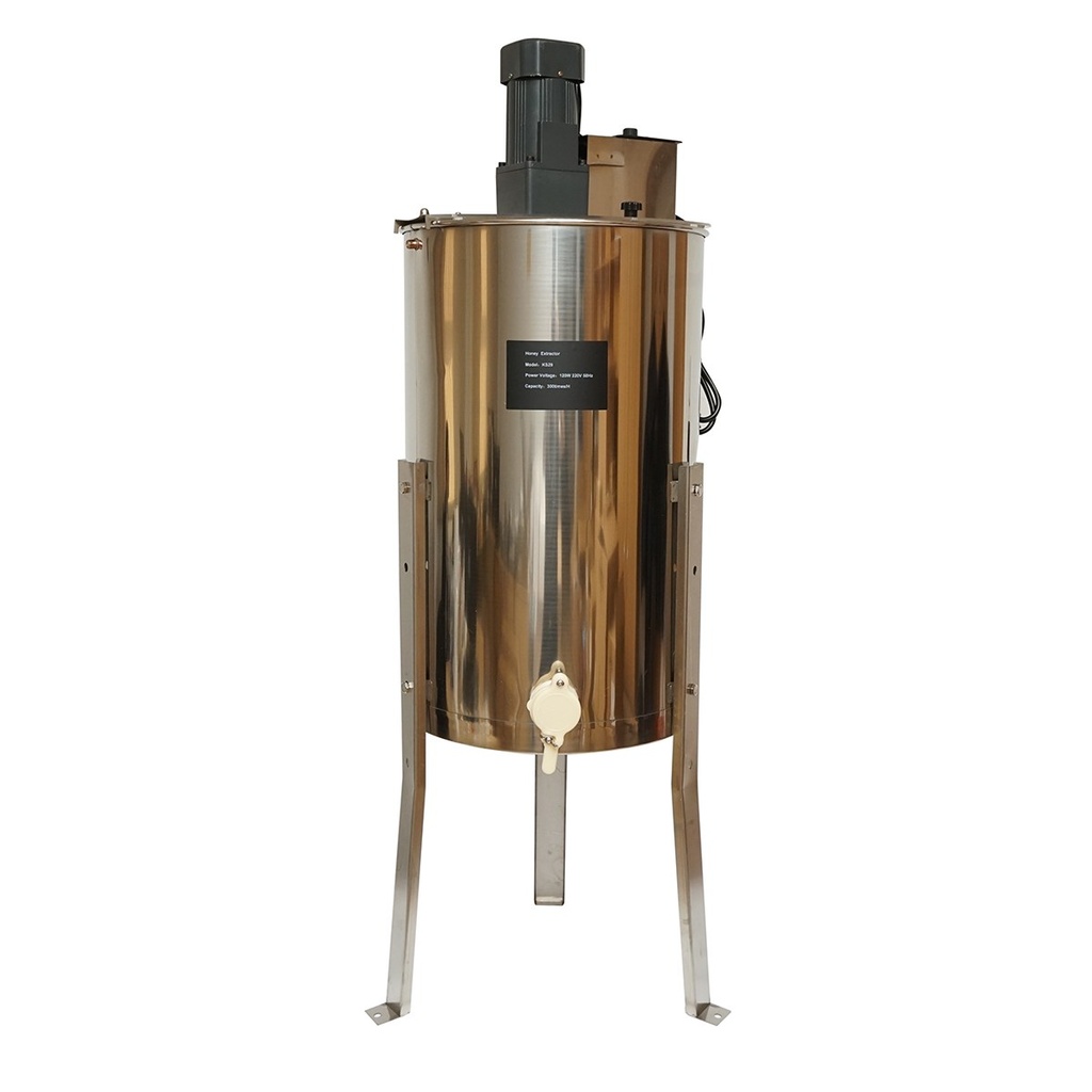 Centrifuga apicola electrica 120W 220V, extractor miere din inox cu 3 rame