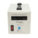 Stabilizator automat de tensiune monofazic cu releu 2000VA, 140-260V, 2 prize schuko 230V, afisaj LCD