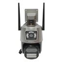 Camera de supraveghere 3 lentile, 2 obiective 9 MP, P2P WIFI 2.4GHz, PTZ cu senzor de miscare, sirena, detectie umana si aplicatie iCSee
