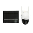 Camera supraveghere 4 MP cu panou solar 7.6W, baterie 18650, cartela sim 4G, rotativa 360 grade PTZ cu senzor de miscare, card memorie 64 GB, detectie umana PIR si aplicatie iCSee