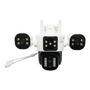 Camera de supraveghere 4 lentile, 3 obiective 16 MP, WIFI 2.4GHz, rotire 360 grade PTZ cu senzor de miscare, zoom 10X, alarma, IR night vision, detectie umana si aplicatie IPC360