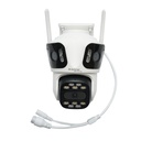Camera de supraveghere 3 lentile, 3 obiective 8 MP, 2 CPU dual control, P2P WIFI 2.4G, PTZ cu senzor de miscare, alarma, night vision, AI detectie umana si aplicatie iCSee