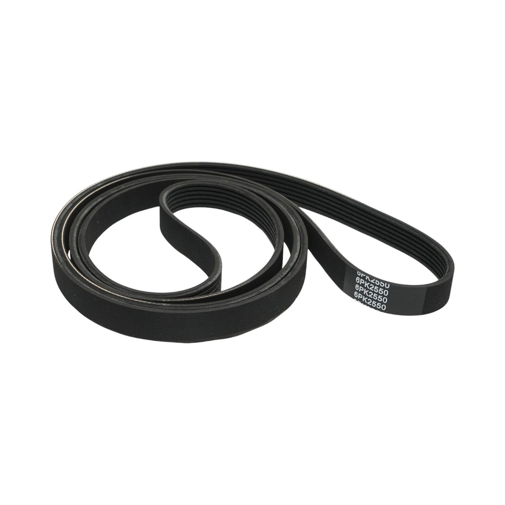 Curea transmisie canelata New Holland, Ford 6PK2555 L=2555mm cod OEM 81865047, 82850752, 87309963, F2NN8620AA