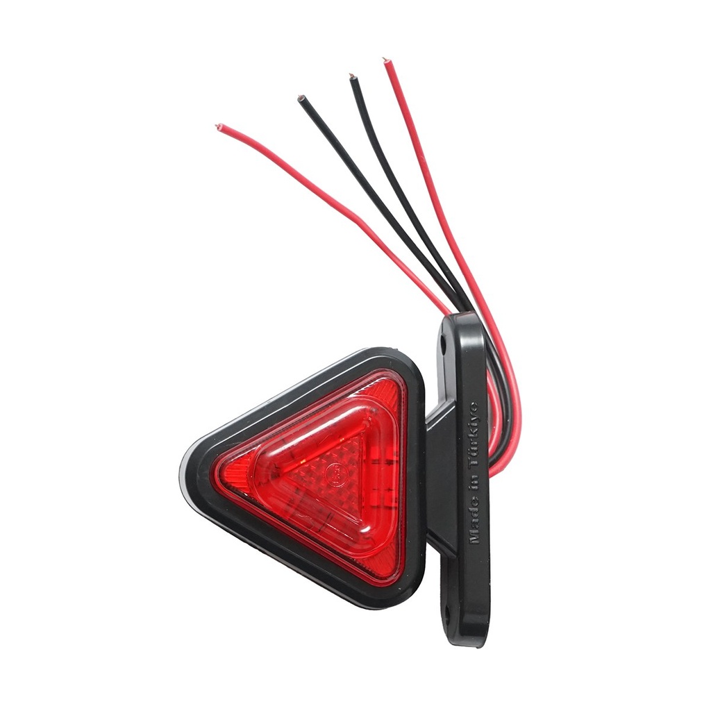Lampa laterala gabarit triunghi LED 12-24V, galben-rosu FR0101