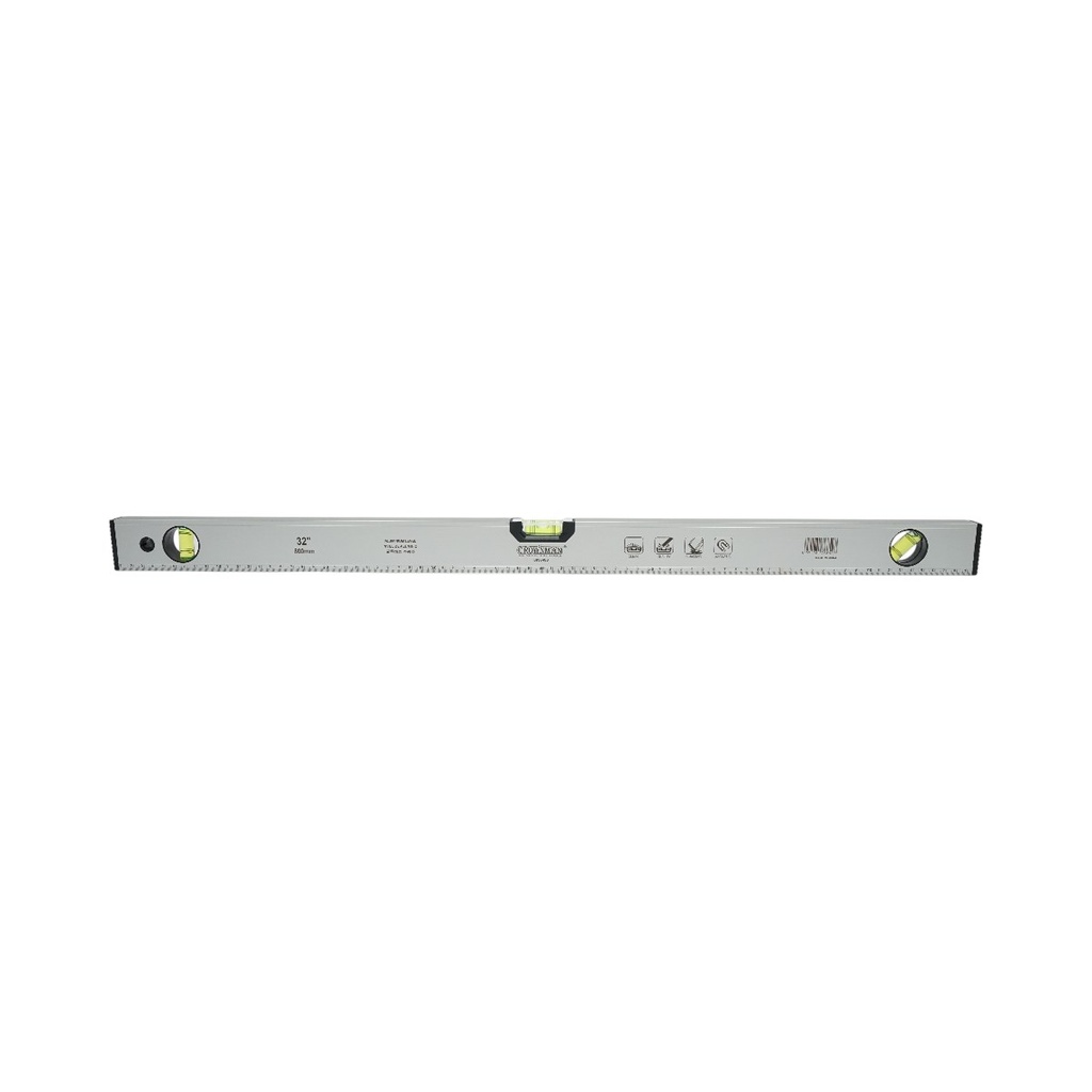 Nivela aluminiu magnetica 800mm, 3 bule de nivel, rigla gradata 0-80cm Crownman