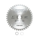 Disc circular vidia pentru lemn 230x25.4mm, 40 dinti, turatie maxima 6600rpm Crownman
