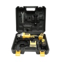 Polizor unghiular cu acumulator 21V, 4Ah Li-ion, disc 115mm, motor fara perii (brushless), 3 trepte de viteza Crownman