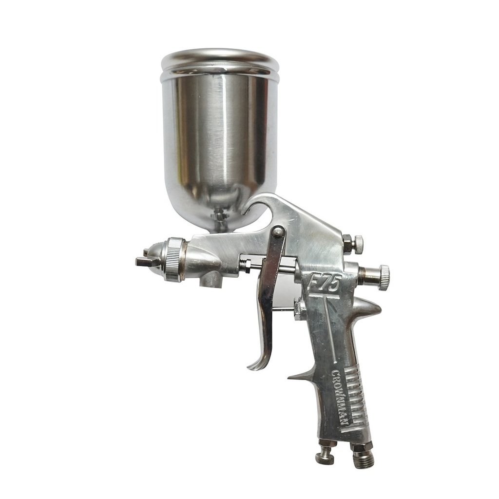 Pistol de vopsit cu aer comprimat 400ml, consum aer 3-8CFM, duza 1.5mm, presiune max. 3.5 bar Crownman