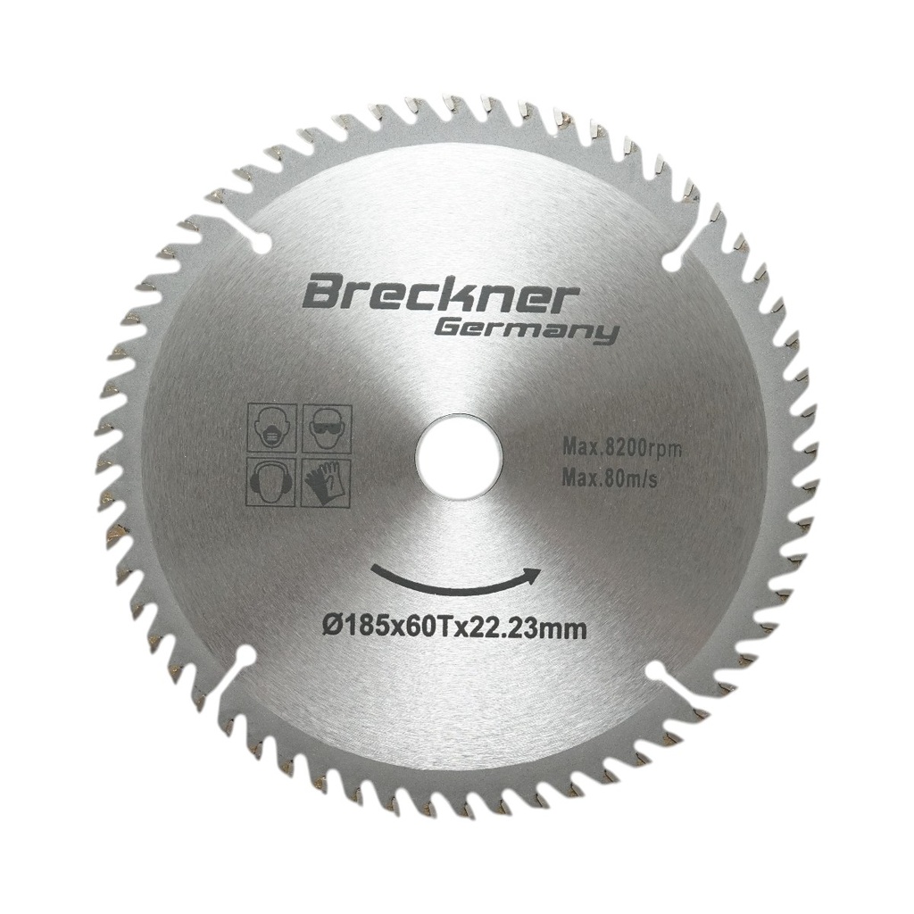 Disc circular vidia pentru lemn 185x22.23mm, 60 dinti, turatie maxima 8200rpm