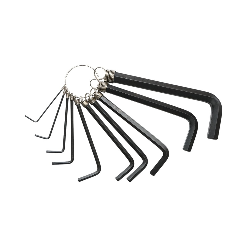 Set 10 chei imbus hexagonale 1.5-10mm, otel carbon HRC 48-52 Crownman