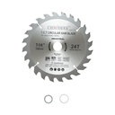 Disc circular vidia pentru lemn 185x22.23mm, 24 dinti, turatie maxima 8400rpm, industrial Crownman