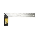 Echer tamplarie profesional 300mm/12 inch, maner aluminiu, rigla otel carbon Crownman