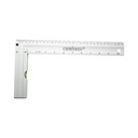 Echer tamplarie din aluminiu cu nivela 300mm/12 inch Crownman