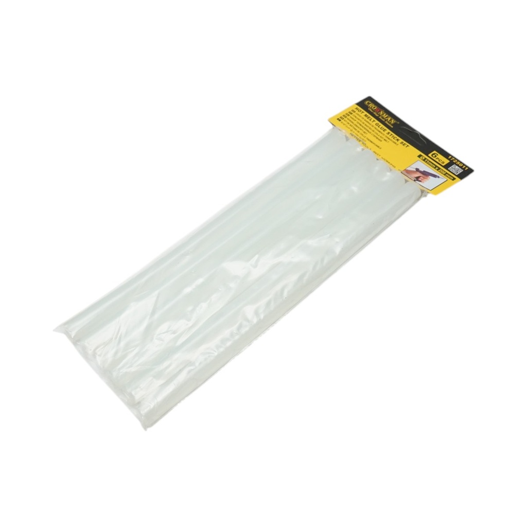 Set 6 batoane silicon transparente 11x200mm pentru pistol de lipit la cald Crownman