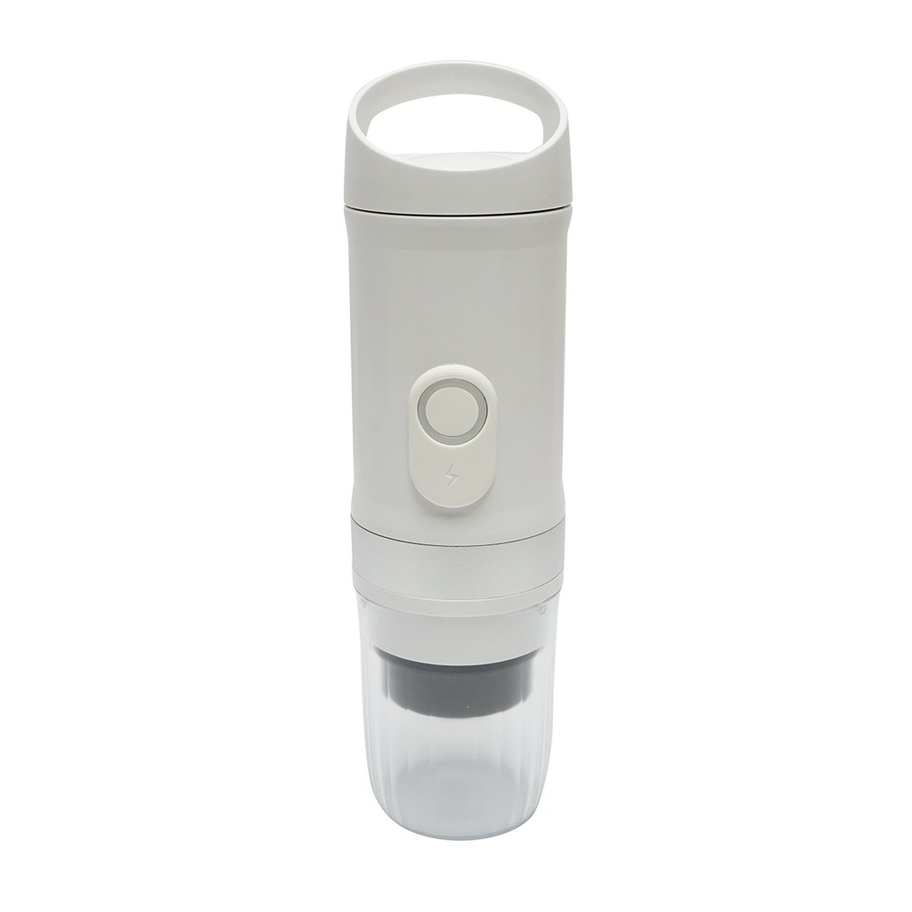 Aparat de cafea portabil 12V, 100W, baterie litiu 9600 mAh, presiune 20 bar, rezervor apa 60-80ml, ceasca 300ml, capsule Nespresso, Dolce Gusto, cafea macinata
