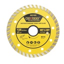 Disc diamantat turbo sinterizat 125x22.23mm, taiere umeda/uscata pentru piatra, gresie, ceramica, marmura Crownman