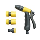 Set pistol de stropit reglabil cu 2 conectori 1/2 si adaptor 1/2-3/4 pentru furtun gradina Crownman