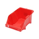 Cutie plastic depozitare rosie 165x105x75mm