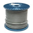 Cablu otel galvanizat cu invelis PVC 4mm, fire 6x7+FC, sarcina maxima 539Kg, greutate 8.08Kg, 200m/rola