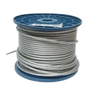 Cablu otel galvanizat 6mm, fire 6x19, sarcina maxima 1960Kg, greutate 12.5Kg, 100m/rola