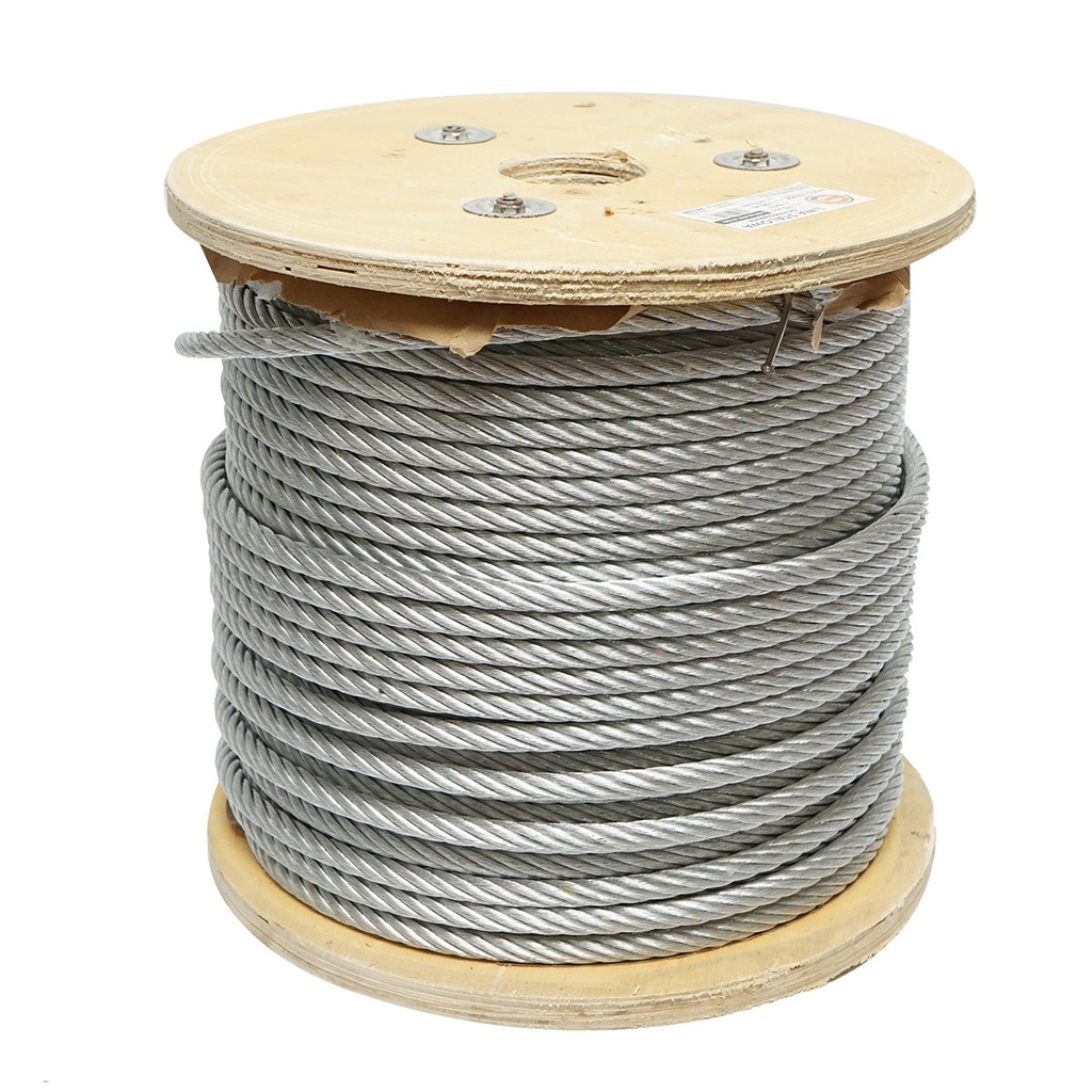 Cablu otel galvanizat 10mm, fire 6x37, sarcina maxima 5220Kg, greutate 34.6Kg, 100m/rola