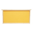 Rama stup din lemn cu fagure din plastic tip Dadant 483x230mm