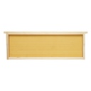 Rama stup din lemn cu fagure din plastic tip Dadant 483x448x159mm