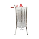 Centrifuga manuala apicola, extractor miere transparent cu 3 rame