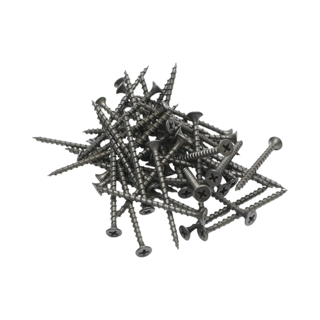 Surub lemn, rigips autofiletant 3.5x55mm din otel fosfatat cu cap inecat 500 buc/cutie