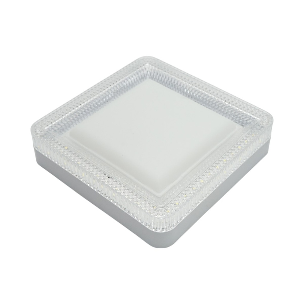 Plafoniera LED rotunda 24W, 220V lumina rece 6500K 180x180x40mm IP20