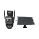 Camera supraveghere lentila duala 6 MP, 4G cu panou solar, baterie 10000 mAh, 360 grade PTZ, detectie umana PIR, night vision si aplicatie Ubox