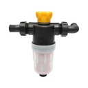 Filtru erbicidator transparent cu 2 site si valva autocuratare, racord 32mm