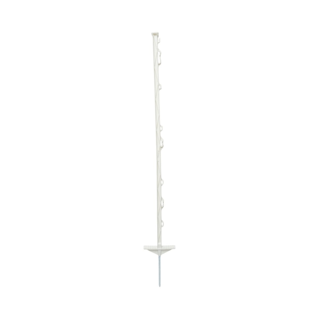 Stalp din plastic 1050mm alb pentru fir gard electric
