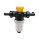 Filtru erbicidator transparent cu sita si valva autocuratare, racord 25mm