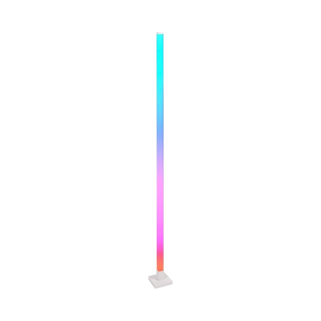Lampa de podea decorativa LED RGB 4.8W dimabila 240lm, mod muzica cu telecomanda 1500x125x125mm IP20
