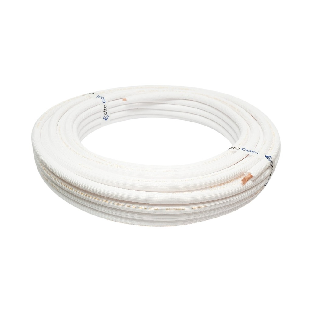 Conducta cupru clima AC 3/8 (9.52mm), grosime perete 0.70mm, izolatie 6mm pentru instalatii aer conditionat 50m/rola