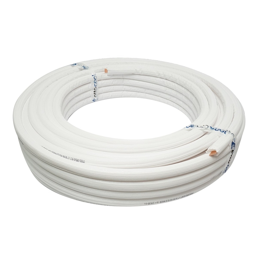 Conducta cupru clima AC 1/2 (12.7mm), grosime perete 0.70mm, izolatie 6mm pentru instalatii aer conditionat 50m/rola
