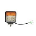 Proiector LED cu semnalizare 12-48V, 48W, 3 functii, carcasa aluminiu 110x110x42mm