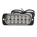 Lampa gabarit LED 12-24V, 12W, galben, 12 LED-uri 110x40x12mm