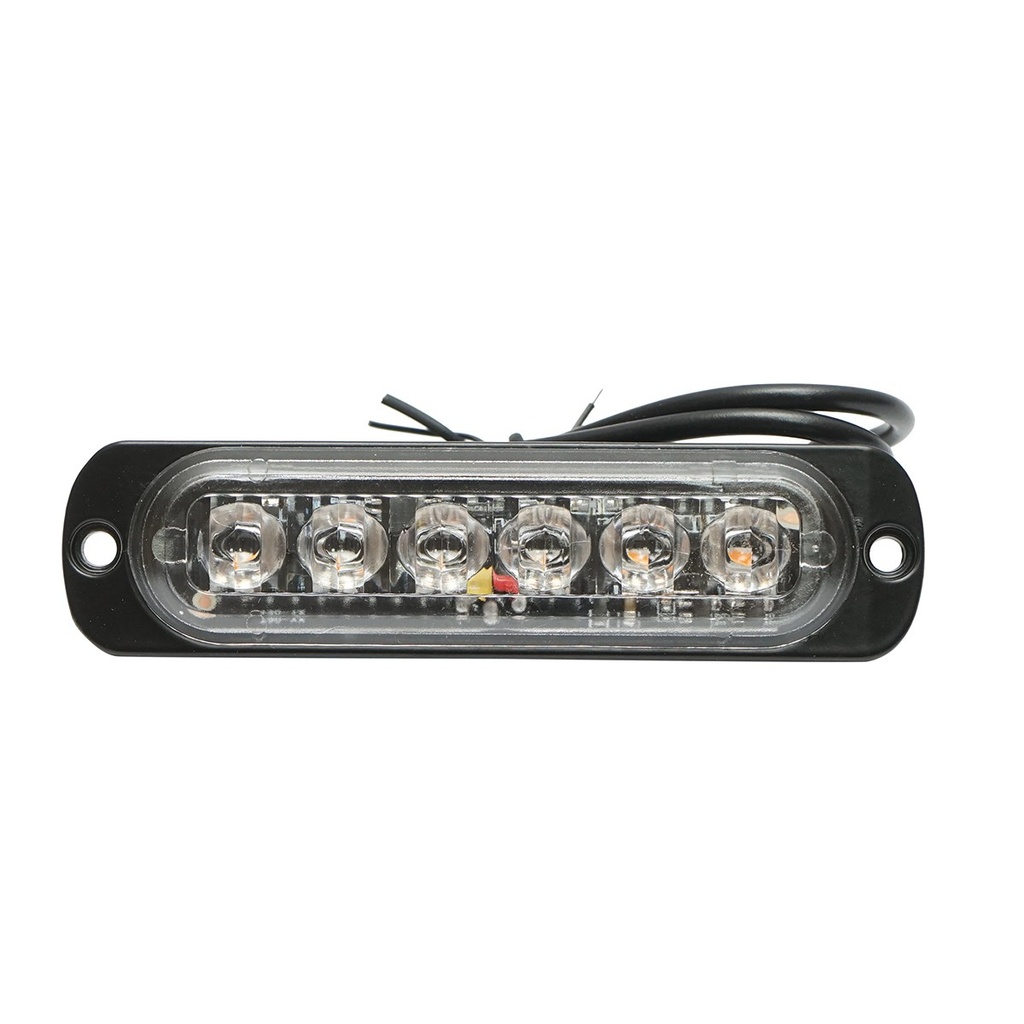 Lampa gabarit LED 12-24V, 6W, galben, 6 LED-uri 110x30x12mm