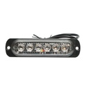 Lampa gabarit LED 12-24V, 6W, galben, 6 LED-uri 110x30x12mm