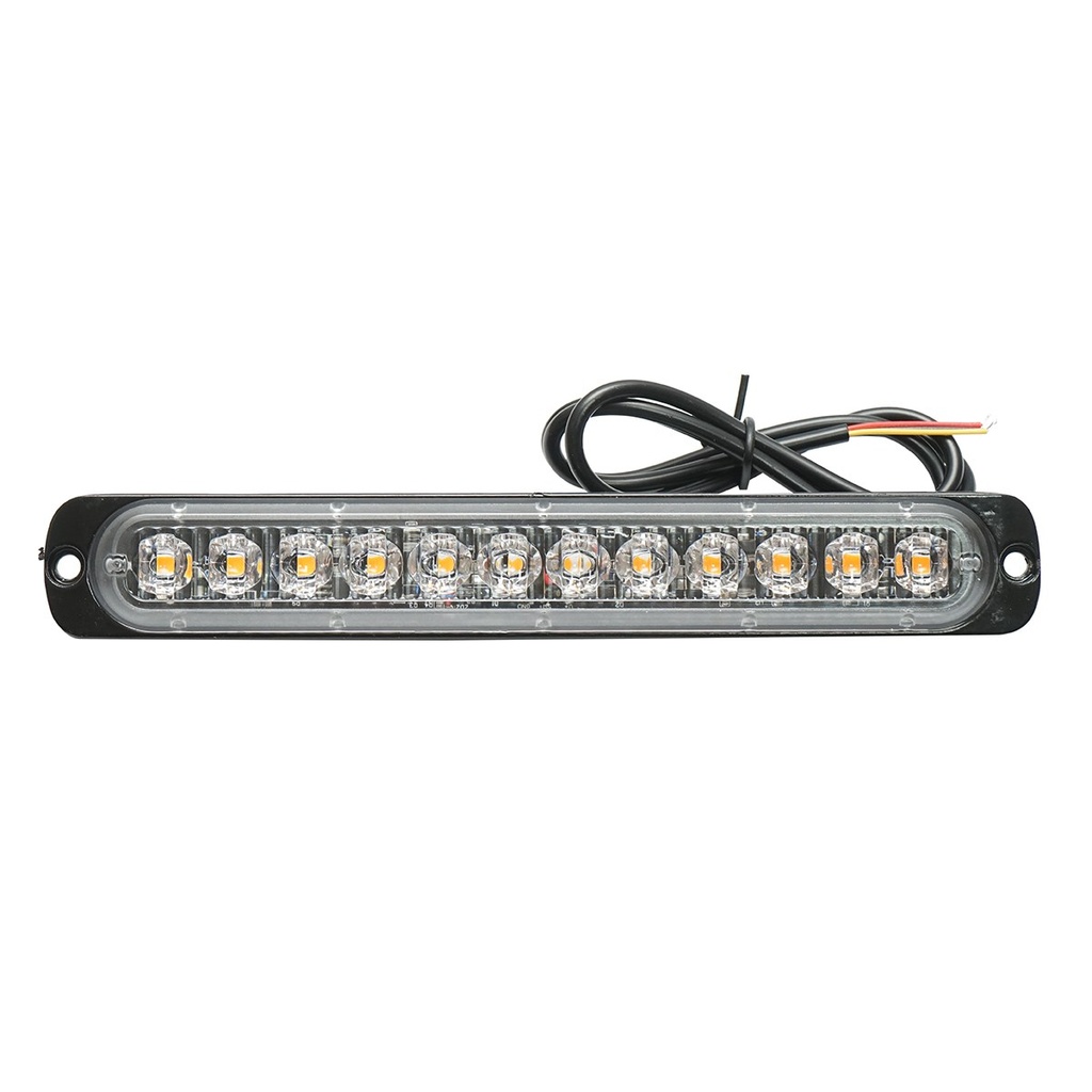 Lampa gabarit LED 12-24V, 24W, galben, 12 LED-uri 190x30x12mm
