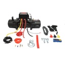 Troliu electric cu telecomanda 12V, 6.1T (13500lbs) 6.5CP, cablu sintetic 9x24m, solenoid 400A