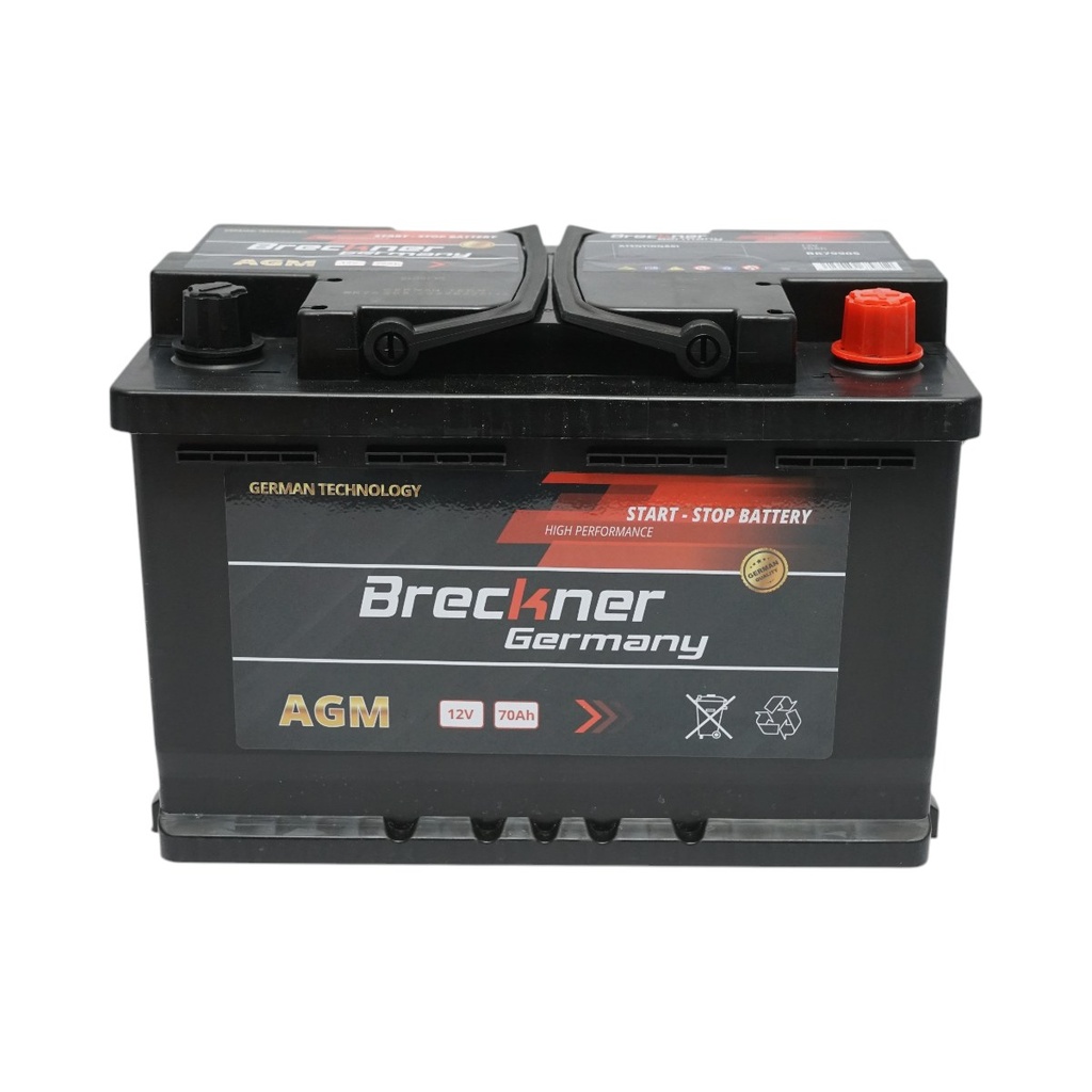 Baterie auto AGM start-stop 12V, 70Ah, 760A la pornire 275x175x195mm