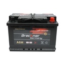 Baterie auto AGM start-stop 12V, 70Ah, 760A la pornire 275x175x195mm