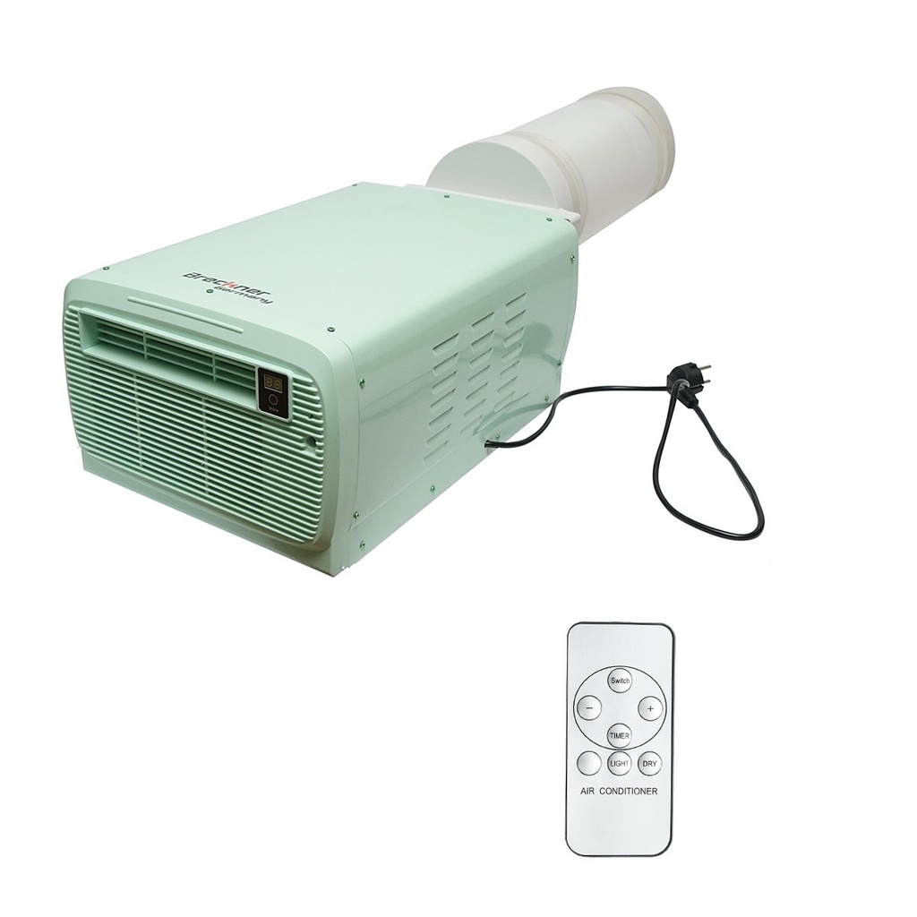 Aparat de aer conditionat portabil 2224 BTU, 280W, 220V cu functie dezumidificare, ventilatie, telecomanda, comenzi vocale, kit instalare inclus