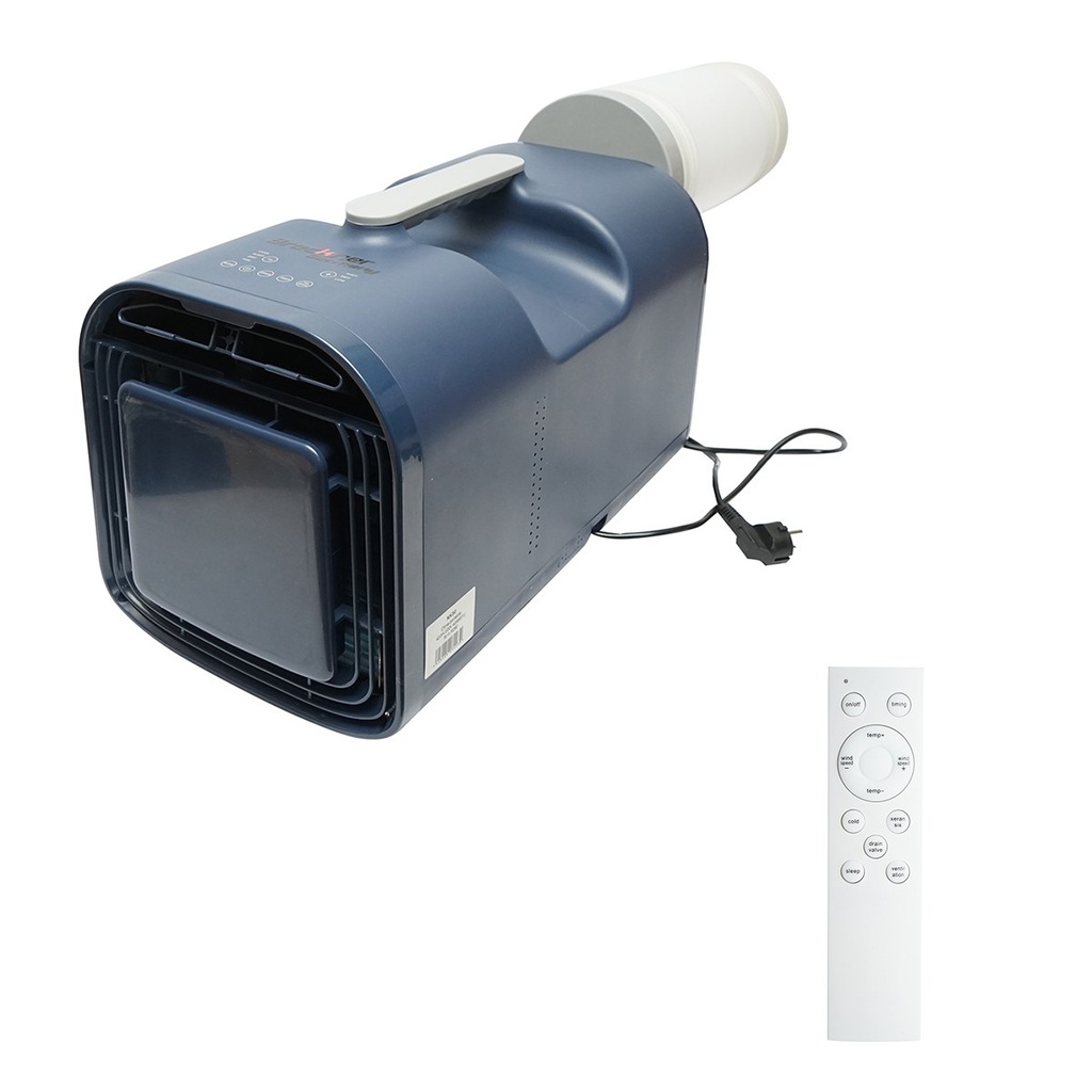 Aparat de aer conditionat portabil 4100 BTU, 420W, 220V cu functie dezumidificare, ventilatie, telecomanda, mod somn, kit instalare inclus