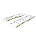 Set rampe pliabile aluminiu 1T pentru incarcare/descarcare 250x60x10.5cm