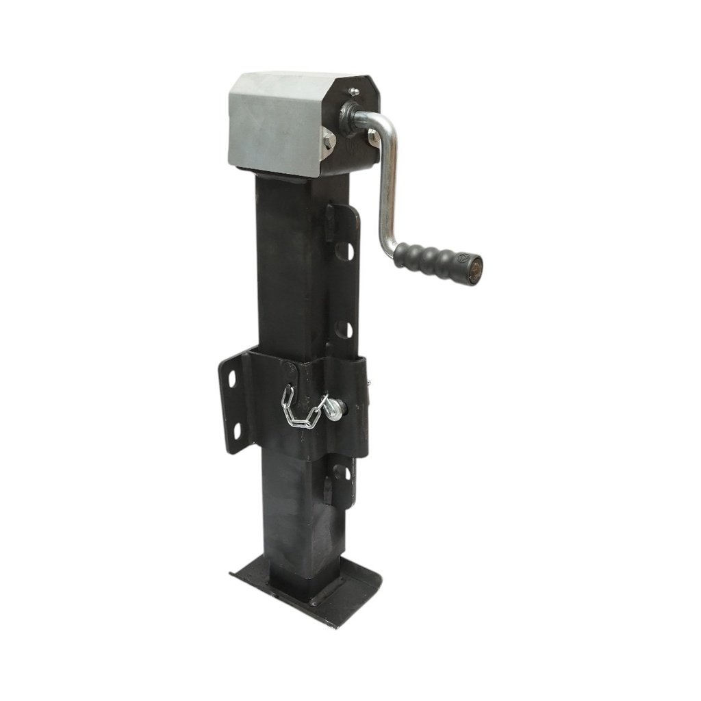Picior de sprijin remorca reglabil cu manivela 65cm, fixare laterala, sarcina maxima 4000Kg