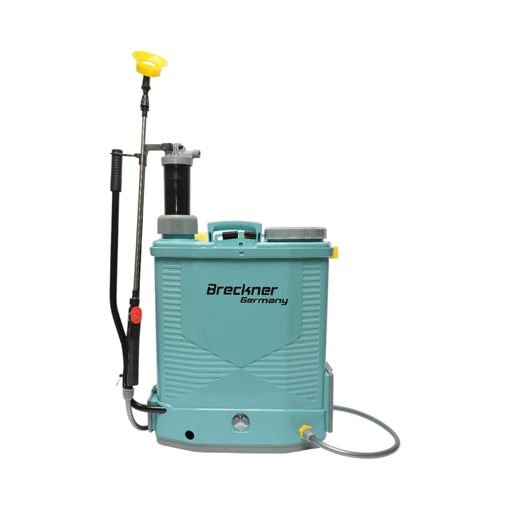 Pompa de stropit vermorel 2 in 1 manuala si electrica, rezervor 18L, baterie 12V 8Ah, debit 3.1 L/min